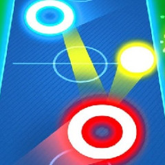 Air Hockey Glow: 2 Players