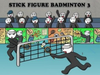 Stick Figure Badminton 3