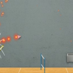 Stick Figure Badminton