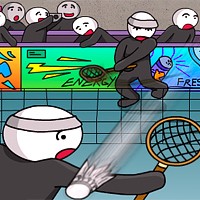 Stick Figure Badminton 2